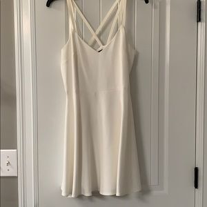 French connection white mini strapping dress size8